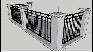 SketchUp Перила Railings [upl. by Giselle454]