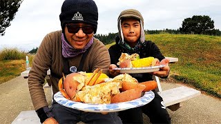 Catching Big Crabs For A Crab Boil  Oregon Crabbing [upl. by Readus]