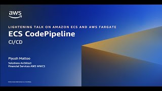 Amazon ECS CICD  AWS CodePipeline  Amazon Web Services [upl. by Nelleeus]