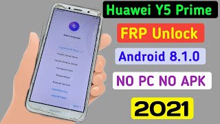 Huawei Y5 2018 Frp bypass without pc Very Simple Method [upl. by Ehud629]