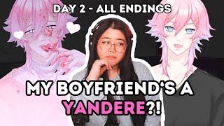 He Cant Be A Yandere No Way  14 Days With You  DAY 2  Yandere Dating Sim Game [upl. by Enoryt]