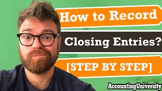 3 Easy Steps  How to Record Closing Entries SUPER FAST [upl. by Natfa]