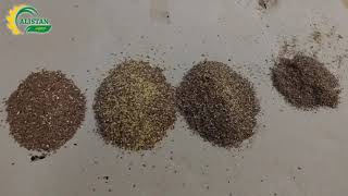 Cleaning and calibrating flax seeds using ALS35 N3 grain cleaner [upl. by Venditti]