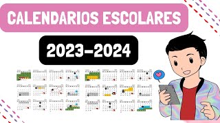 ESTOS SON LOS CALENDARIOS PARA EL CICLO ESCOLAR 20232024 [upl. by Ahsinyar]