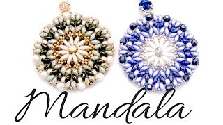 Colgante Mandala con cuentas Bar  Superduo y Miyuki [upl. by Roderic]