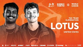 Lotus 🇺🇸 I GRAND BEATBOX BATTLE 2023 WORLD LEAGUE I Tag Team Elimination [upl. by Onirefez]