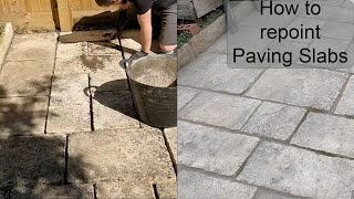 How to repoint paving slabs [upl. by Iredale601]