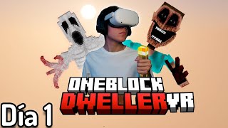 Sobrevivi 100 dias en Minecraft Vr One Block con Dwellers [upl. by Adolfo]