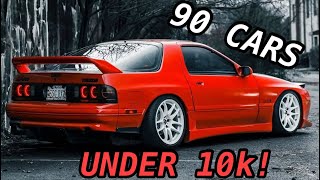 90 BEST Sports Cars For Less Than 10k [upl. by Haidebez677]