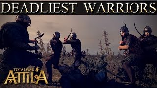 Total War Attila Deadliest Warriors  Elite Agathyrsi Warriors vs Viking Huscarls [upl. by Cleve]