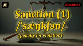 n Sanction meaning penalty for violation with 5 examples [upl. by Haze605]