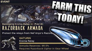 Warframe Razorback Armada Is Back Free Orokin Catalyst 200000 Credits [upl. by Northway]