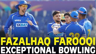 Fazalhaq Farooqi Exceptional Bowling  Abu Dhabi Knight Riders vs MI Emirates  Match 12  ILT20 [upl. by Stempson]