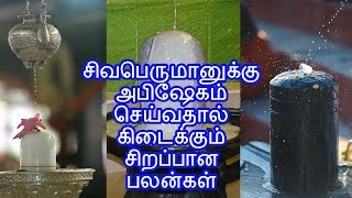 சிவபெருமானுக்கு அபிஷேகம் செய்வதால் கிடைக்கும் சிறப்பான பலன்கள் [upl. by Von]