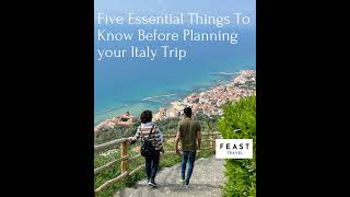 Ep 9 Five Things To Know Before Planning Your Italy Trip [upl. by Pallaton]