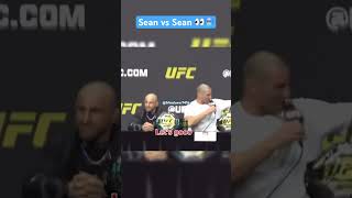 Sean Strickland vs Sean O’Malley🥶 seanstrickland seanomalley ufc mma pressconference [upl. by Recnal]