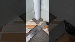 This is how to connect the corner tiles to match the water drain pipe [upl. by Benoit]