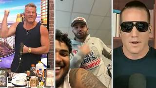 Baker Mayfield crashes Tristan Wirfs interview 😅  The Pat McAfee Show [upl. by Nolte]