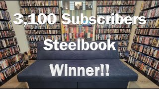 3100 Subscribers Steelbook Winner [upl. by Saidnac]