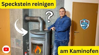 Speckstein reinigen am Kaminofen  HARK 👍✅ [upl. by Ashlan]