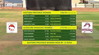 CSA Div 2 Womens Week  Eastern Province Women VS Glencore Dragons Women [upl. by Kcarb]