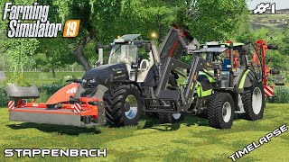 Mowing lucerne amp grass  Animals on Stappenbach  Farming Simulator 19  Episode 1 [upl. by Job]