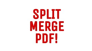 How to Merge amp Split PDF files  Online method  Tech2make [upl. by Fischer]