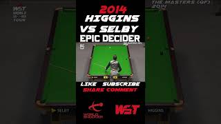 Selby vs Higgins Epic Decider selby higgins shorts snooker snookermoments snookertime wst [upl. by Rhiamon]