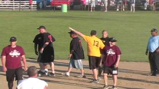 Softball Players Fighting On The Field During Game [upl. by Yenots344]