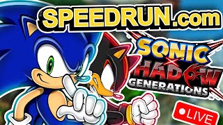 Speedrunning Sonic X Shadow Generations LIVE [upl. by Eldrid]