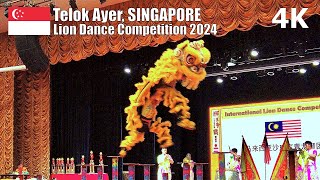 Amazing Leaping Lions Lion Dance Competition  CNY2024 Singapore 🇸🇬  Virtual Show 4K [upl. by Goodman]