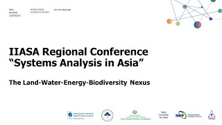 IIASAAsia21 Asia Land Energy Water Biodiversity Nexus [upl. by Beshore]