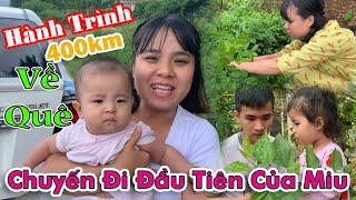 HÀNH TRÌNH VƯỢT 500KM VỀ QUÊ ANH SU HÀOCHUYẾN ĐI ĐẦU TIÊN CỦA BÉ MIU [upl. by Nyra]