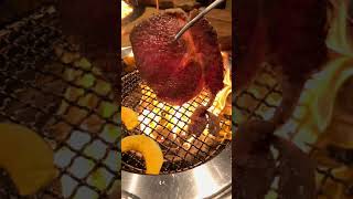 How a wagyu beef on a charcoal grill with amazing flames looks like [upl. by Mullins]