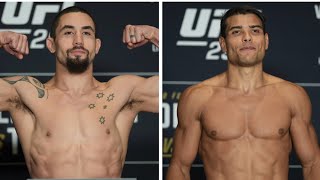 UFC 298 Official WeighIns Robert Whittaker vs Paulo Costa [upl. by Eibrik]