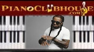 🎹 How to play quotUPROARquot by Lil Wayne easy piano tutorial lesson free [upl. by Rabi]