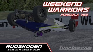 iRacing Fvee Weekend Warriors Rudskogen Motorsenter [upl. by Ahsykal618]