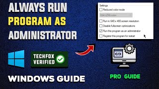 How to Run Programs as Administrator in Windows  Full Guide [upl. by Gow]