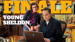 Young Sheldon Season 7 Finale  Big Bang Theorys Sheldon and Amy Reunion [upl. by Myna]