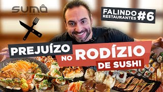 FALINDO RESTAURANTES 6  PREJUÍZO NO RODÍZIO DE SUSHI Sumô Sushi Lounge [upl. by Nnaycnan]