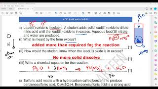 Acid Base and Oxides Exercise Question 1 to 4 IGCSE O level Chemistry Lesson 50 part c [upl. by Juliet]