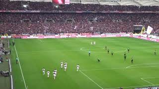 VfB vs Hannover 96  16 Tor Kabak  20 2019 live  MercedesBenz Arena [upl. by Kuska36]