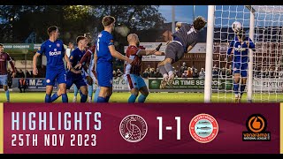 Taunton Town FC 1 1 Worthing FC  Match Highlights [upl. by Nakeber32]