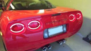 Corvette C5 Halo LED Tail Lights Original and Modified Versions [upl. by Hgielar]