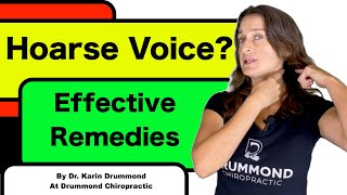 Hoarse Voice Fast Natural amp Effective Remedies [upl. by Alleiram]