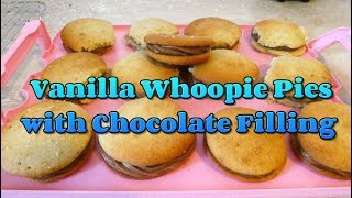 Vanilla Whoopie Pies with Chocolate Buttercream Recipe [upl. by Idid]