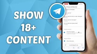 How to Show 18 Content on Telegram [upl. by Dnaloy318]