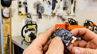 Carb Rebuild on Stihl 017 Chainsaw [upl. by Isawk]