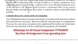 IGNOU BA BPAS 186 SOLVED ASSIGNMENT IN ENGLISH [upl. by Nanor]