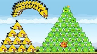 Angry Birds  GOLDEN EGG CHUCK HIT 100 PIGGIES MOUNTAIN [upl. by Joel866]